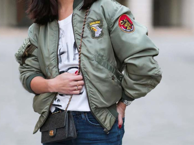 What to wear with a women's bomber jacket?