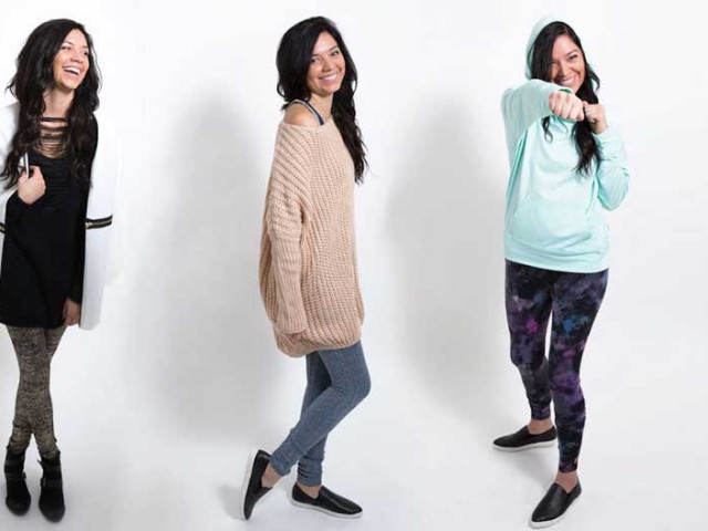 What to wear with leggings in winter?