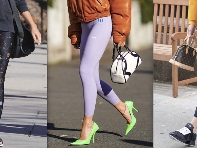 What to wear with sports leggings?