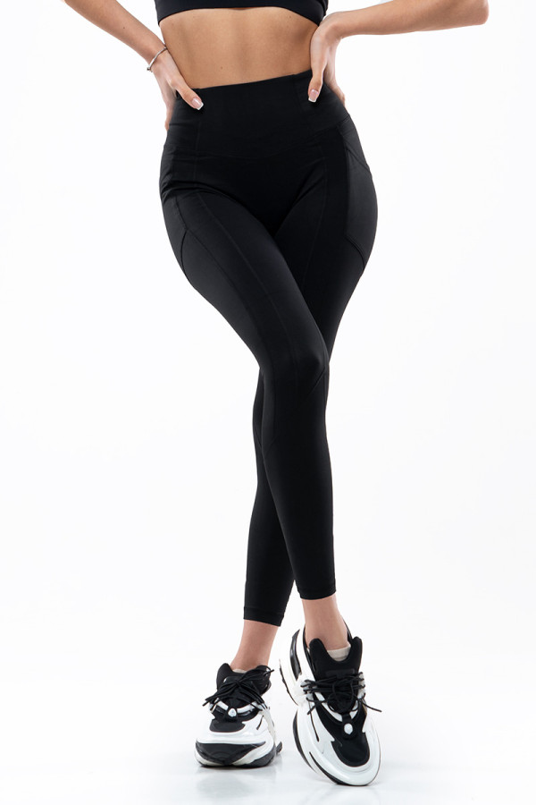 Fitness leggings for women Freever AF 1057 black, Фото №2- freever.ua