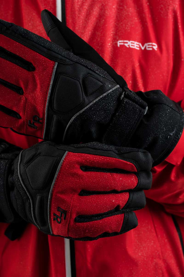 Ski gloves men Freever WF 1803 red, Фото №4- freever.ua