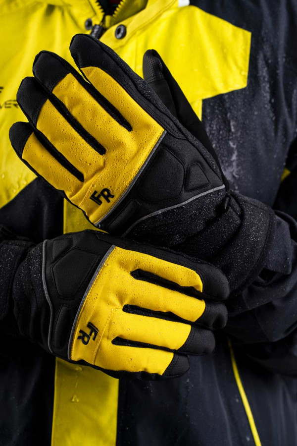 Ski gloves men Freever WF 1803 yellow, Фото №4- freever.ua