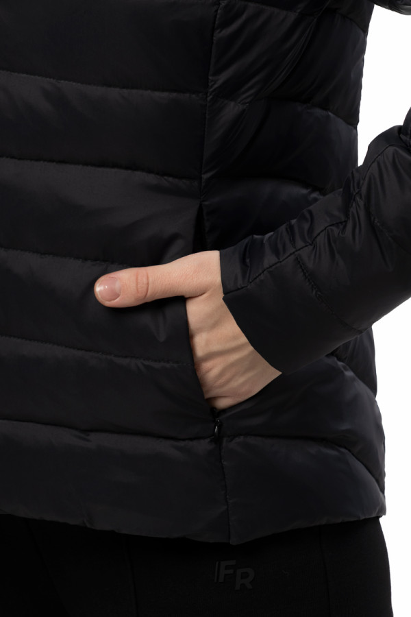 Women's down jacket Freever UF 20218 black, Фото №7- freever.ua