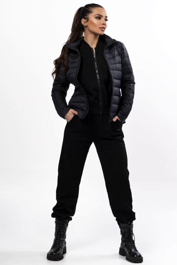 Women's down jacket Freever UF 20218 black, Фото №2- freever.ua