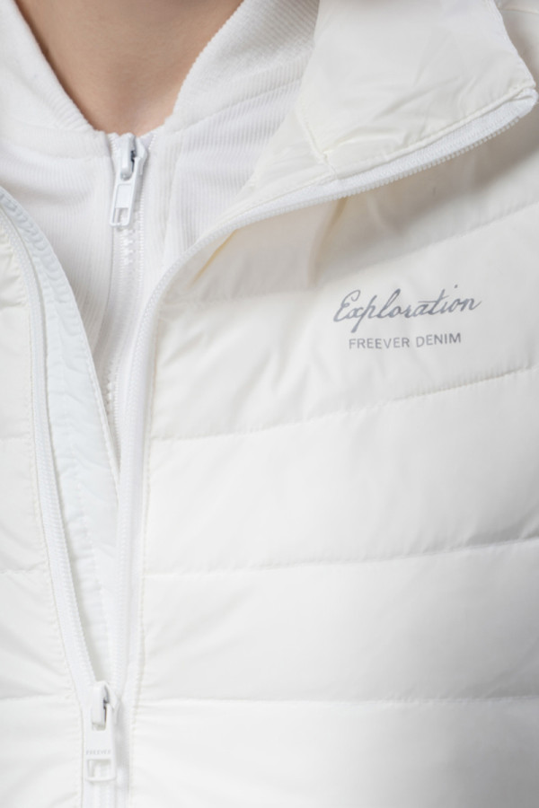 Women's down jacket Freever UF 20218 white, Фото №5- freever.ua