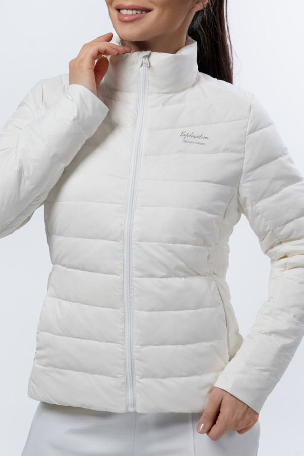 Women's down jacket Freever UF 20218 white, Фото №2- freever.ua