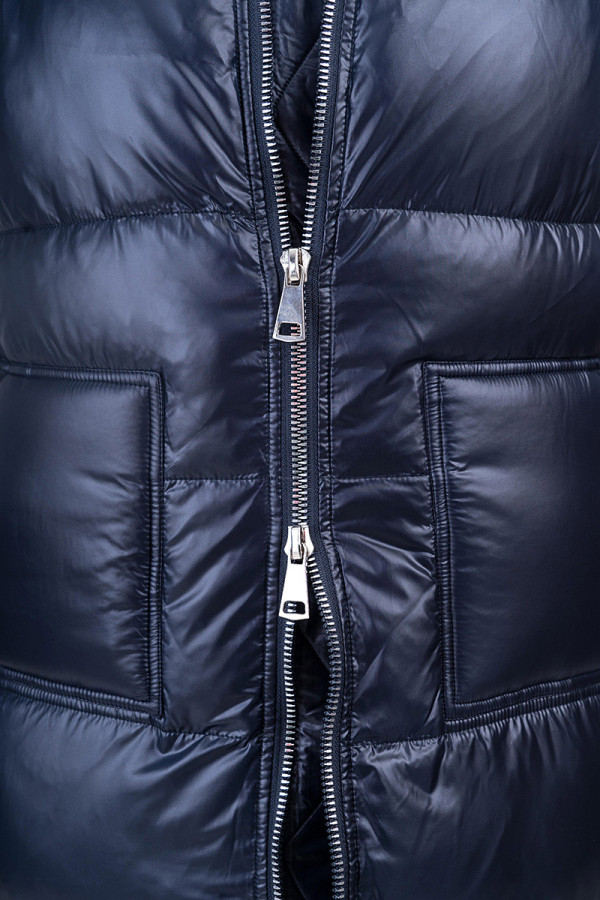 Long women's vest Freever SF 20508 dark blue, Фото №5- freever.ua
