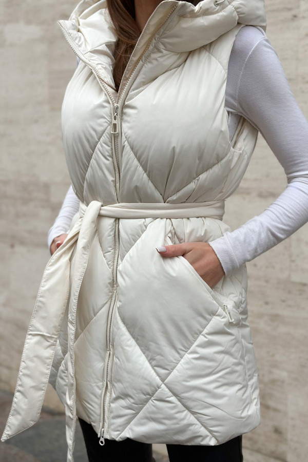 Women's vest Freever UF 20801 Milky, Фото №4- freever.ua