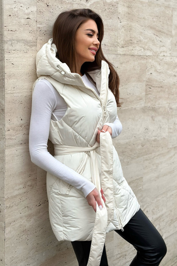 Women's vest Freever UF 20801 Milky, Фото №5- freever.ua