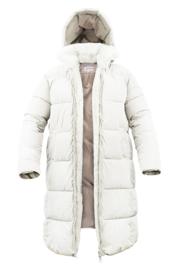 Women's coat Freever UF 20807 milky, Фото №2- freever.ua