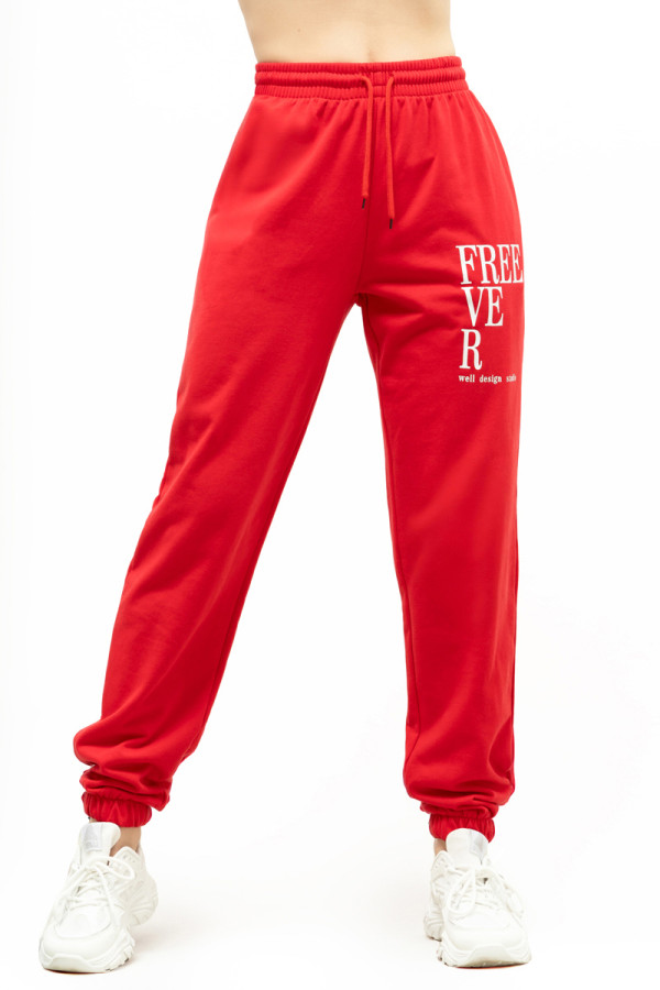 Women's sports pants Freever UF 20812 red, Фото №3- freever.ua