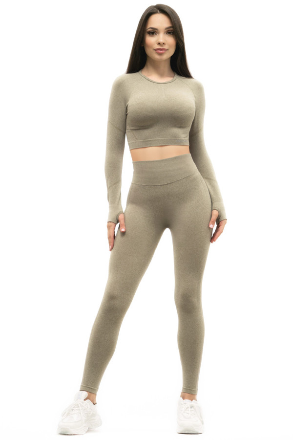 Fitness suit for women Freever UF 21002 khaki