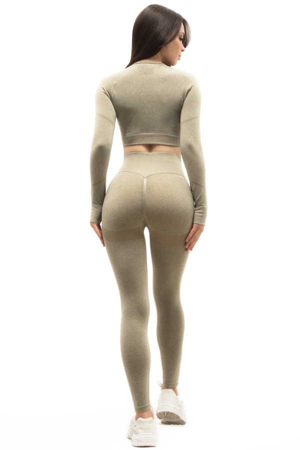 Fitness suit for women Freever UF 21002 khaki, Фото №3- freever.ua
