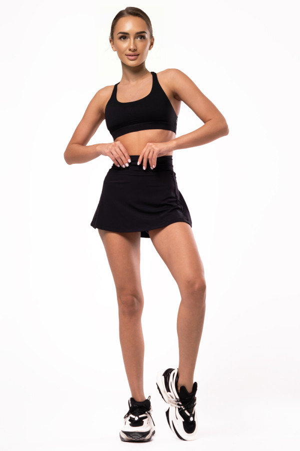 Women's shorts-skirt Freever UF 21010 black, Фото №2- freever.ua