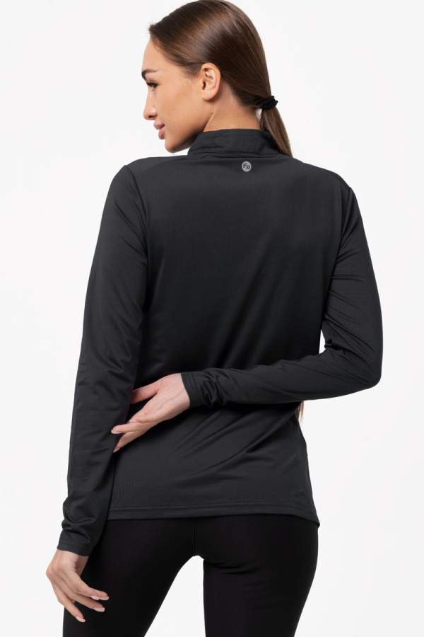 Rashguard for women's fitness Freever UF 21012 black, Фото №4- freever.ua