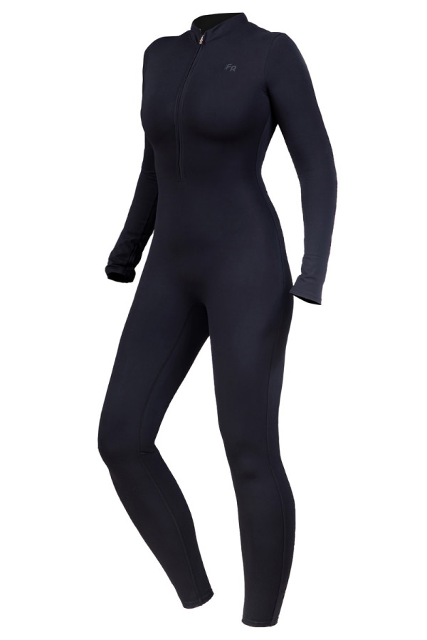 Women's yoga jumpsuit Freever NF 21015 black, Фото №7- freever.ua