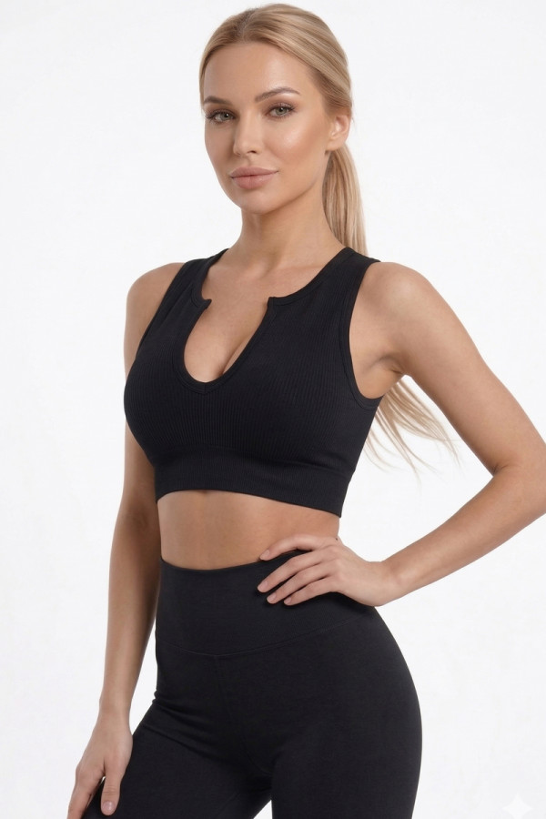 Damen Fitness-Top Freever NF 21028 schwarz