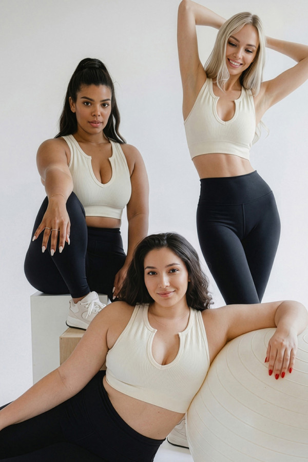 Women's fitness top Freever NF 21028 milk, Фото №2- freever.ua