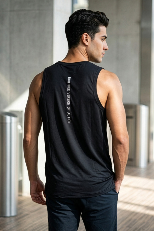 Men's tank top Freever JF21032 black, Фото №2- freever.ua