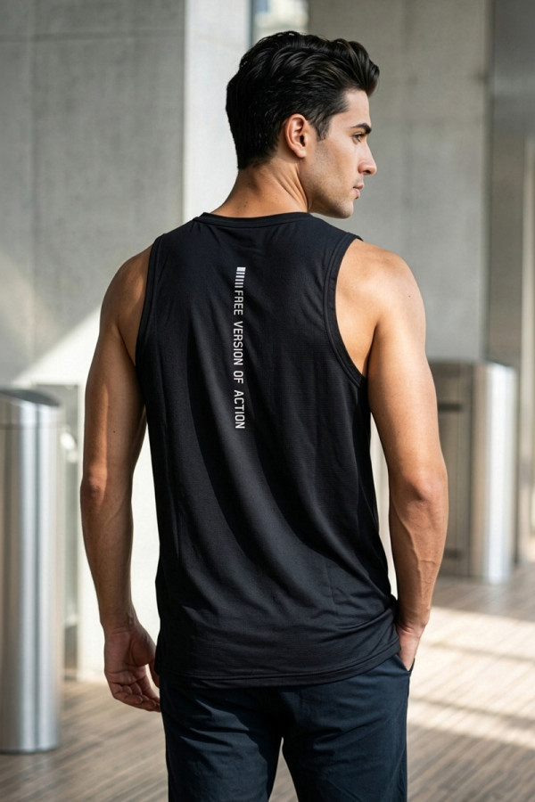 Men's tank top Freever JF21032 black, Фото №3- freever.ua