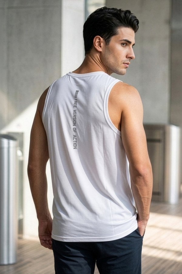 Men's tank top Freever JF21032 white, Фото №3- freever.ua