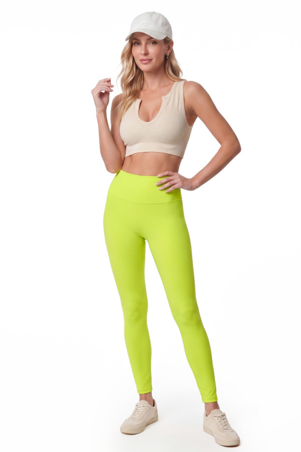 Women's leggings Freever JF21033 neon yellow