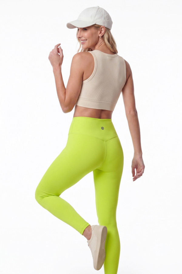 Women's leggings Freever JF21033 neon yellow, Фото №3- freever.ua