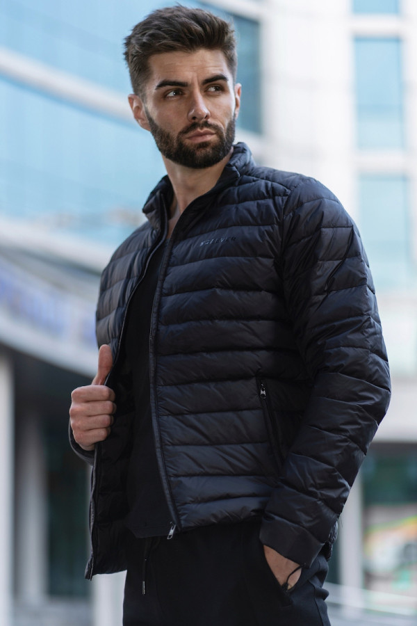 Freever WF 2116 men's down jacket black, Фото №4- freever.ua