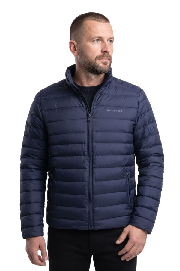 Freever WF 2116 men's down jacket is dark blue