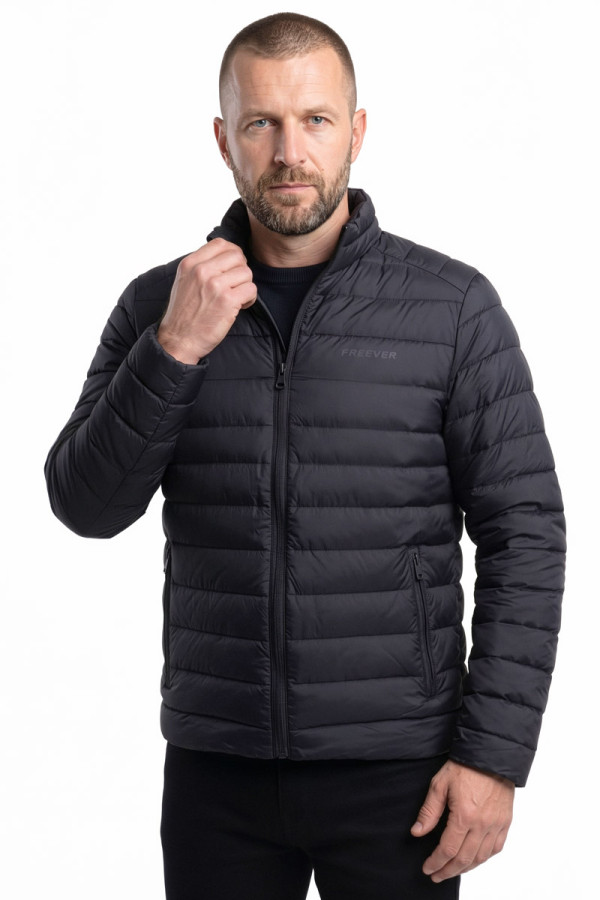 Herren-Daunenjacke Freever WF 2116 schwarz, Фото №2- freever.ua