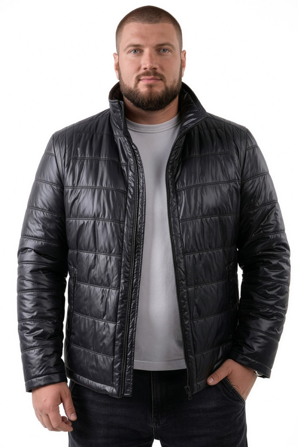 Camel wool jacket for men Freever WF 2117 black