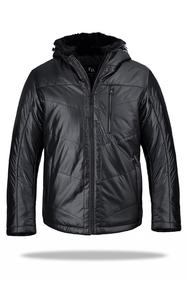 Camel wool jacket for men Freever WF 2118 black