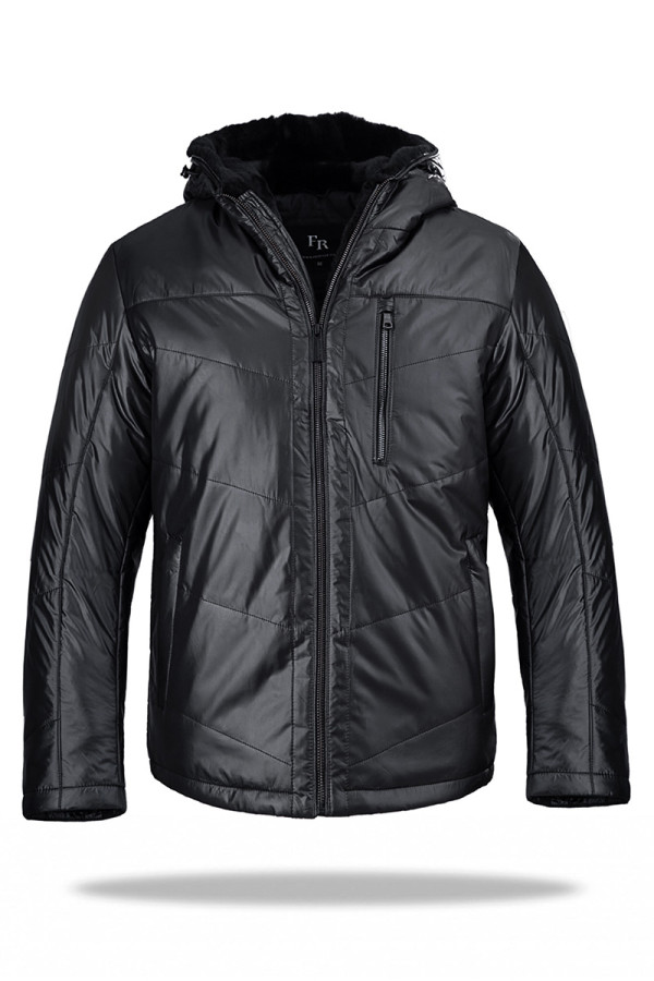 Camel wool jacket for men Freever WF 2118 black