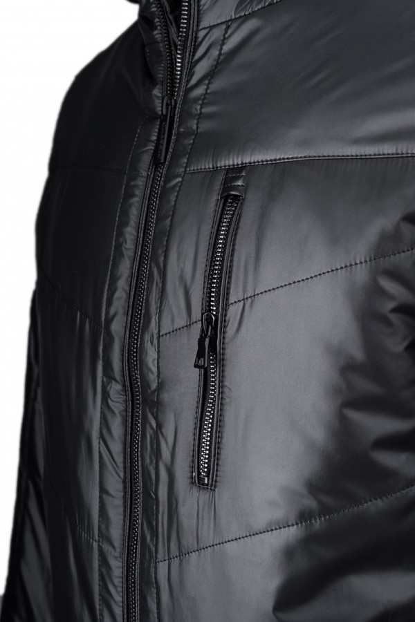 Camel wool jacket for men Freever WF 2118 black, Фото №5- freever.ua