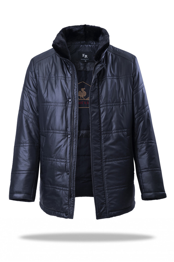 Camel wool jacket for men Freever WF 2148 black, Фото №2- freever.ua