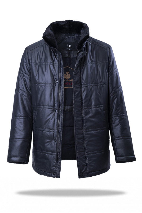 Camel wool jacket for men Freever WF 2148 black, Фото №2- freever.ua