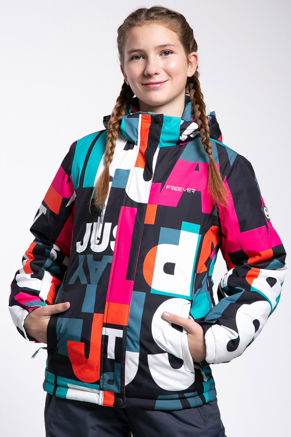 Children's ski jacket Freever SF 21603 multicolor