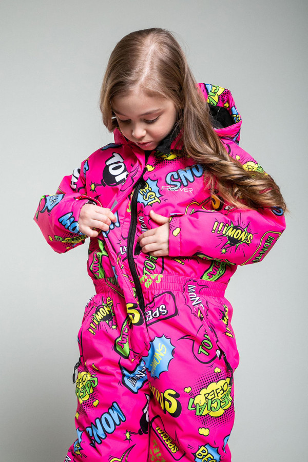 Children's ski suit Freever SF 21607 raspberry, Фото №3- freever.ua