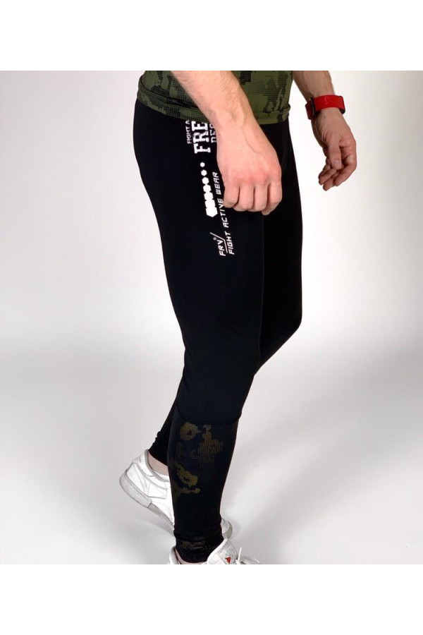 Fitness-Leggings für Herren Freever GF 2161 schwarz, Фото №3- freever.ua