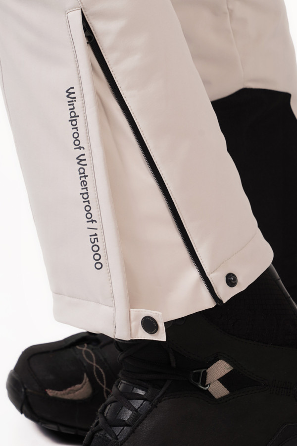 Women's ski jumpsuit Freever NF 21615 beige, Фото №6- freever.ua