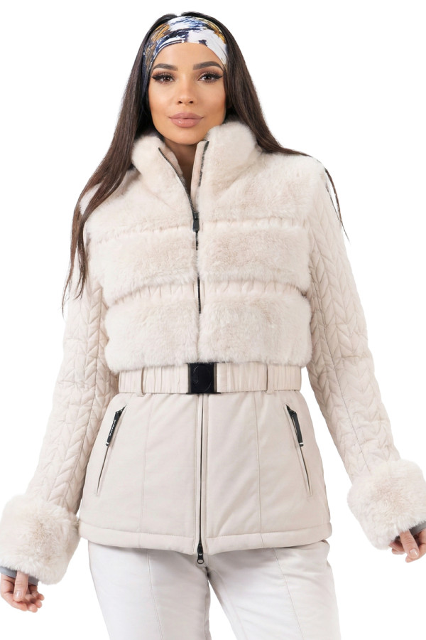 Damen-Skijacke Freever NF 21616 beige