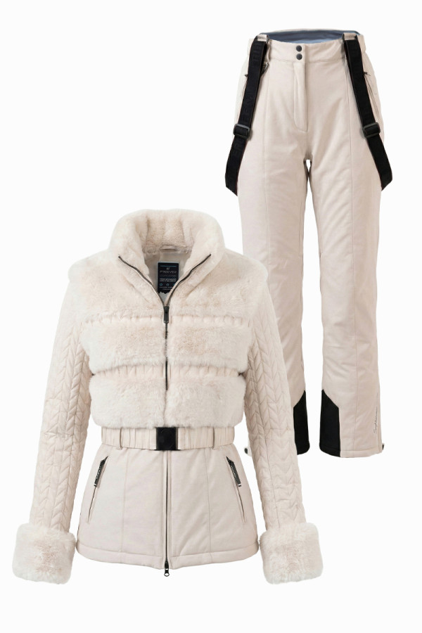 Womens ski suit Freever NF 21616-21655 beige