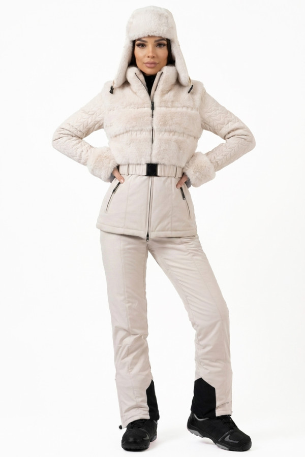 Damen-Skianzug Freever NF 21616-21655 beige, Фото №2- freever.ua
