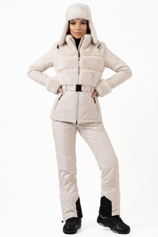 Damen-Skianzug Freever NF 21616-21655 beige, Фото №2- freever.ua