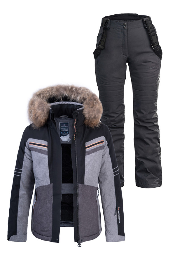 Women's ski suit FREEVER 21621-21652 black