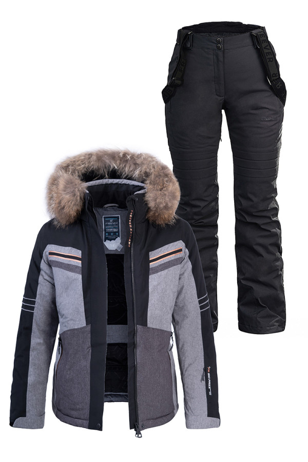 Women's ski suit FREEVER 21621-21652 black