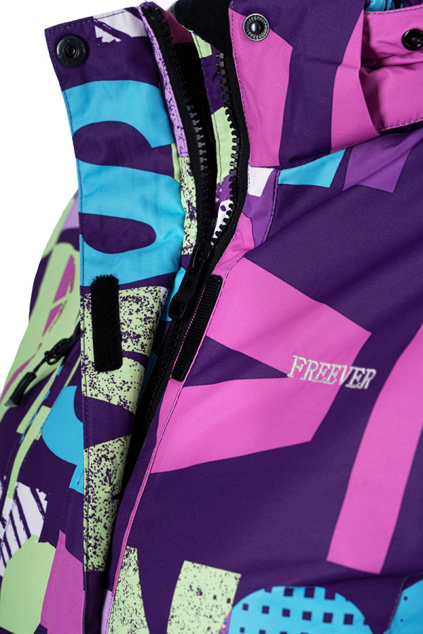 Children's ski jacket Freever AF 21623 multicolor, Фото №3- freever.ua