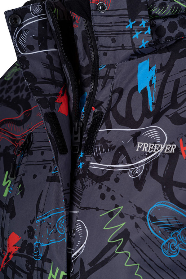 Children's ski jacket Freever AF 21624 multicolor, Фото №5- freever.ua