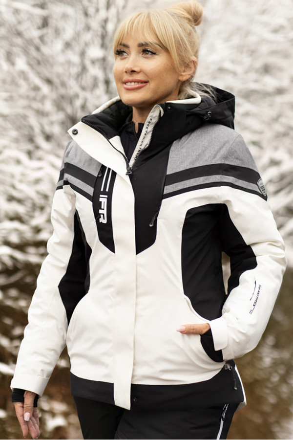 Women's ski jacket Freever AF 21625 white, Фото №2- freever.ua