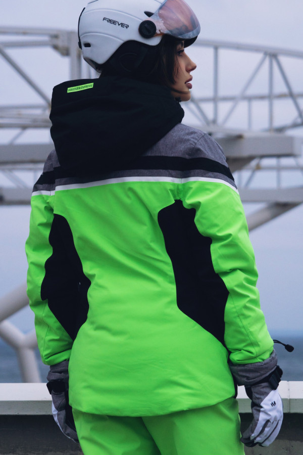 Women's ski jacket Freever AF 21625 light green, Фото №8- freever.ua